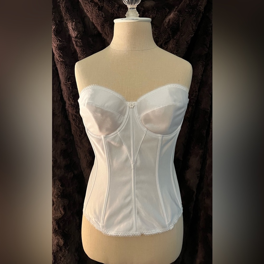White bridal style corset 38B